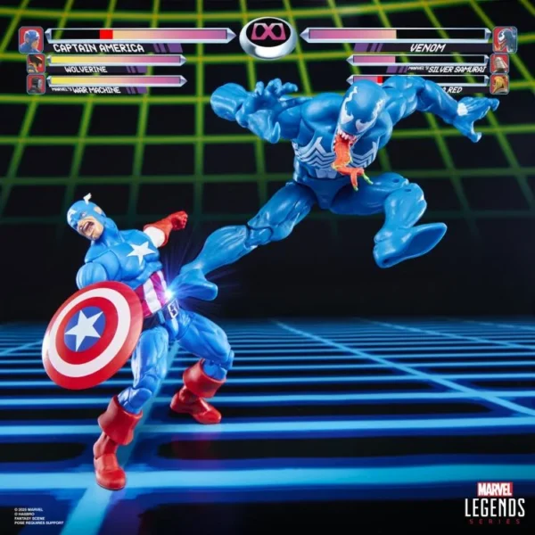 captain america vs. venom 2pc marvel legends