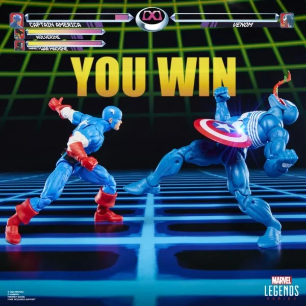 captain america vs. venom 2pc marvel legends