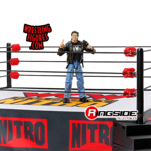 ring a escala wcw nitro (incluye figura exclusiva ultimate edition de eric bischoff)