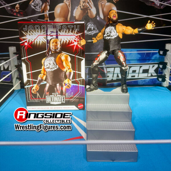 ring a escala smackdown (incluye figura exclusiva ultimate edition de jacob fatu)